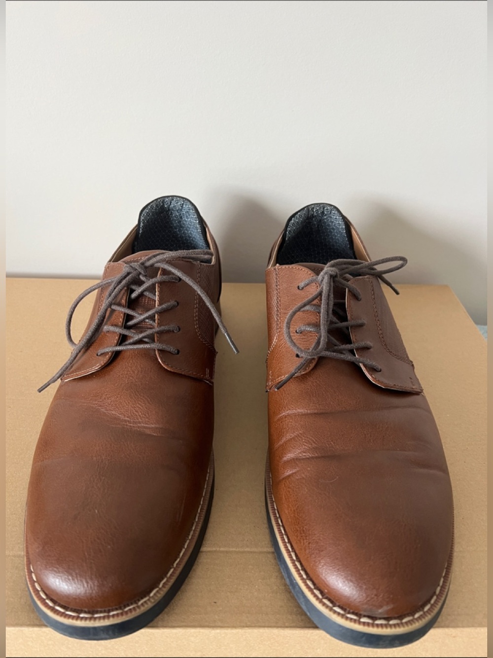 Sonoma Goods For Life Men's Brown Dress Shoes Size 13 Vitalize Ortholite